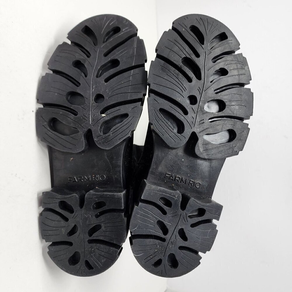 Farm Rio Black Faux Suede Calf Height Full Zip Boots, Women's 8 - Picture 4 of 15